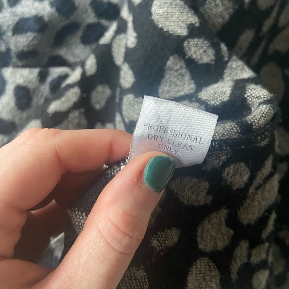 EUC Jade Melody Tam Leopard Overcoat, grey and blue, L - Picture 10 of 10